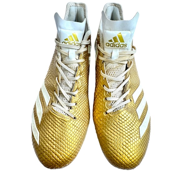 Adidas‎ Adizero 5-Star 6.0 Gold Snakeskin Football Cleats Mens 9.5 BW0778
